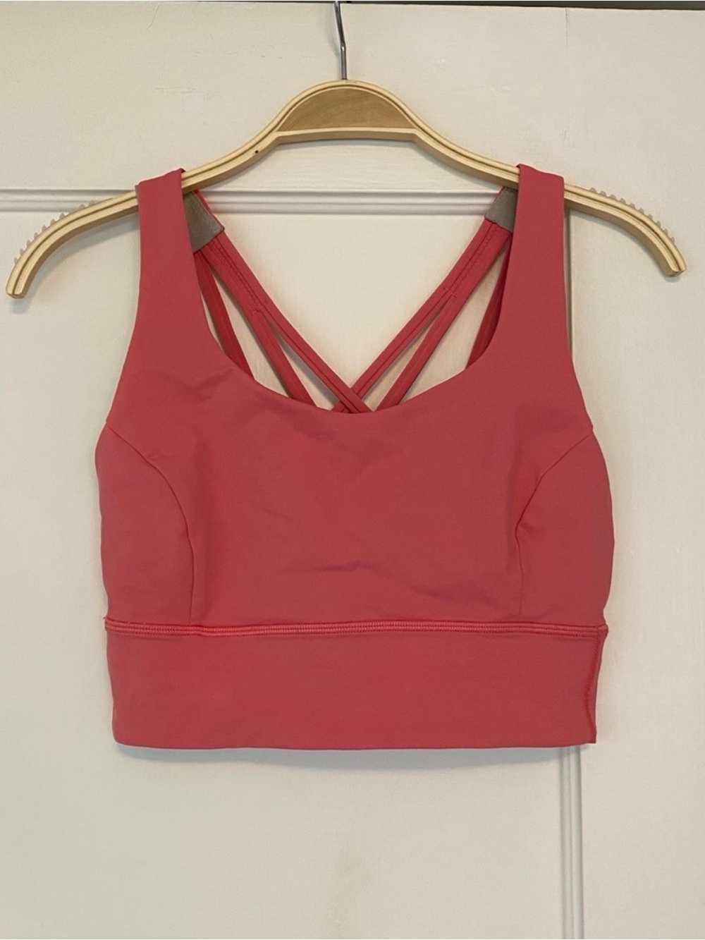 lululemon athletica Coral Pink Strappy Sports Bra